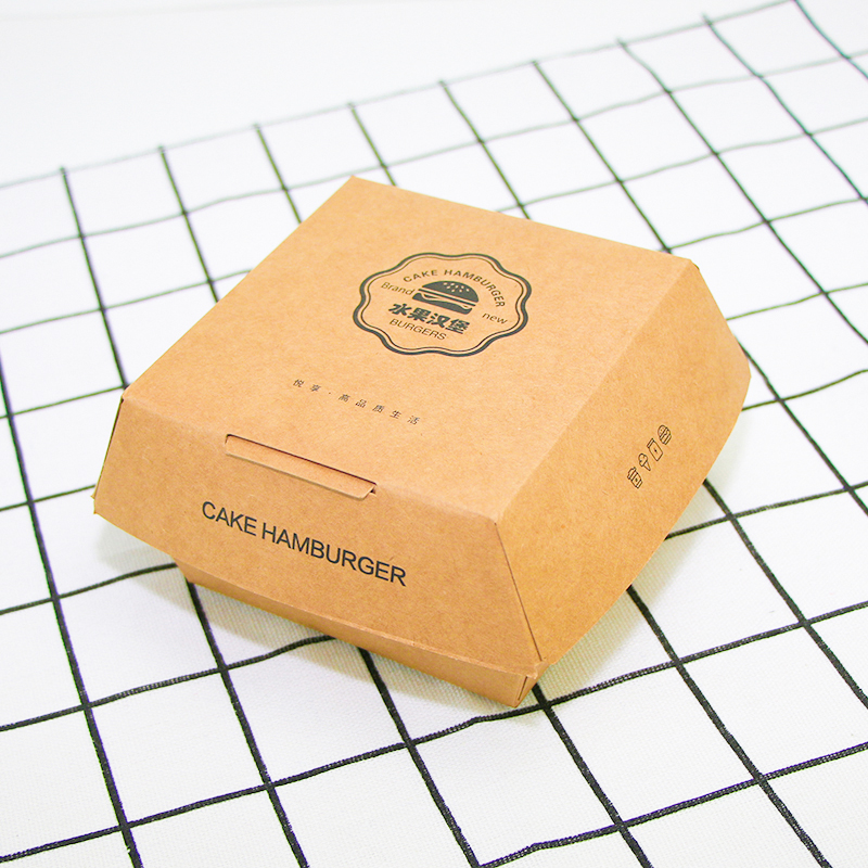 牛皮纸汉堡盒