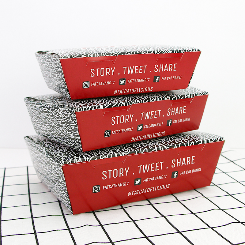 方形外卖立体纸餐盒